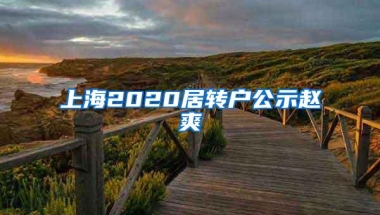 上海2020居转户公示赵爽