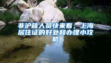 非沪籍人员快来看，上海居住证的好处和办理小攻略