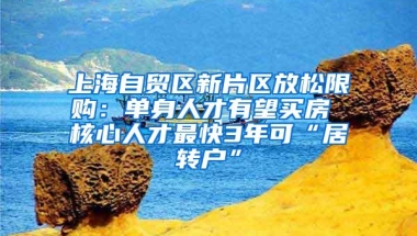 上海自贸区新片区放松限购：单身人才有望买房 核心人才最快3年可“居转户”