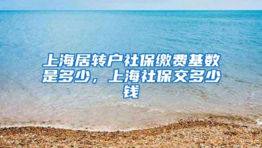 上海居转户社保缴费基数是多少，上海社保交多少钱