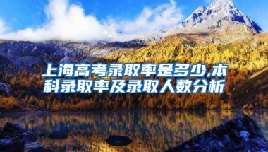 上海高考录取率是多少,本科录取率及录取人数分析