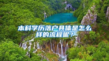 本科学历落户具体是怎么样的流程呢？