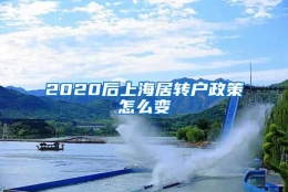 2020后上海居转户政策怎么变