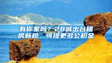 有你家吗？28城出台租房新规，可提更多公积金