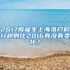 2017应届生上海落户积分规则比2016有没有变化？