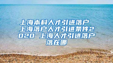 上海本科人才引进落户 上海落户人才引进条件2020 上海人才引进落户落在哪