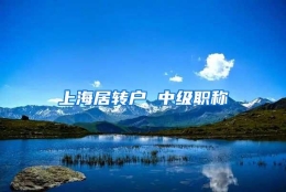 上海居转户 中级职称