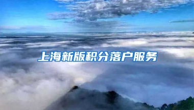 上海新版积分落户服务