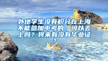 外地学生没有积分在上海不能参加中考的，可以去上吗？将来有没有毕业证？