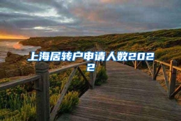 上海居转户申请人数2022