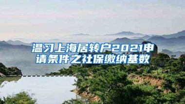 温习上海居转户2021申请条件之社保缴纳基数