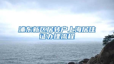 浦东新区居转户上海居住证办理流程