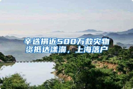 辛选捐近500万救灾物资抵达漾濞，上海落户