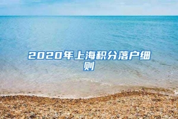 2020年上海积分落户细则