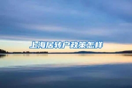 上海居转户政策怎样