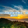 VC开始抢化学博士，月薪8万