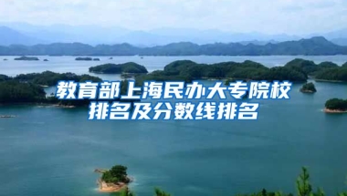 教育部上海民办大专院校排名及分数线排名