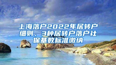 上海落户2022年居转户细则，3种居转户落户社保基数标准缴纳