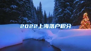 2022上海落户积分