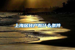 上海居转户有什么条件