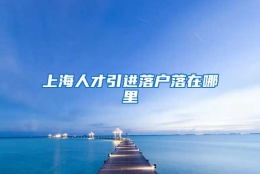 上海人才引进落户落在哪里