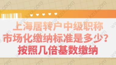 上海居转户中级职称市场化缴纳标准是多少？按照几倍基数缴纳