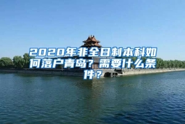 2020年非全日制本科如何落户青岛？需要什么条件？