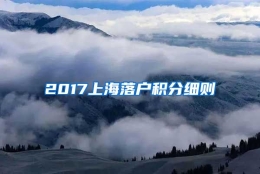 2017上海落户积分细则