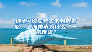 博士4次摇号买不到房发怒，上海楼市为什么“一房难求”