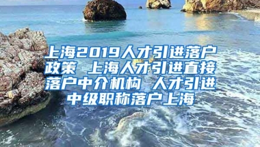 上海2019人才引进落户政策 上海人才引进直接落户中介机构 人才引进中级职称落户上海