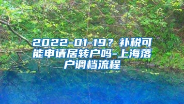 2022-01-19？补税可能申请居转户吗-上海落户调档流程