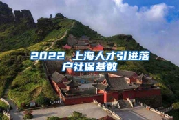 2022 上海人才引进落户社保基数