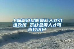 上海临港实施最新人才引进政策 紧缺急需人才可直接落户