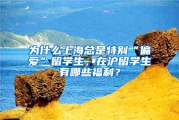 为什么上海总是特别“偏爱”留学生，在沪留学生有哪些福利？