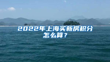 2022年上海买新房积分怎么算？