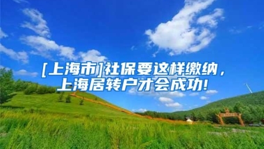 [上海市]社保要这样缴纳，上海居转户才会成功!