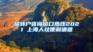 居转户咨询窗口热线2021 上海人社便利通道