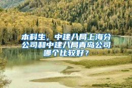 本科生，中建八局上海分公司和中建八局青岛公司哪个比较好？