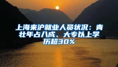 上海来沪就业人员状况：青壮年占八成、大专以上学历超30%