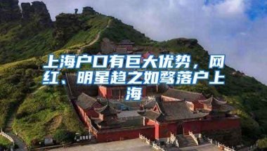 上海户口有巨大优势，网红、明星趋之如骛落户上海