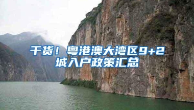 干货！粤港澳大湾区9+2城入户政策汇总