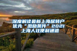 深度解读最新上海居转户优先“激励条件”2021 上海人社便利通道