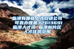 临港有哪些人才引进公司 可靠办理威32613691临港人才函 临港新片区人才住房范围