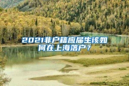 2021非户籍应届生该如何在上海落户？