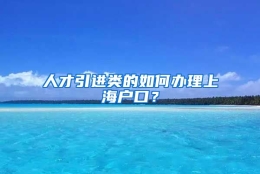 人才引进类的如何办理上海户口？