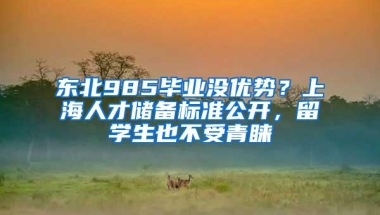 东北985毕业没优势？上海人才储备标准公开，留学生也不受青睐