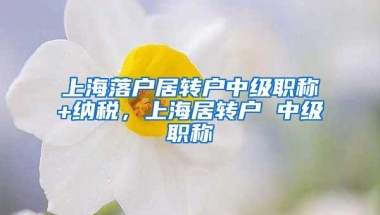 上海落户居转户中级职称+纳税，上海居转户 中级职称