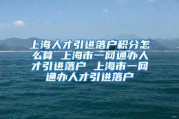 上海人才引进落户积分怎么算 上海市一网通办人才引进落户 上海市一网通办人才引进落户