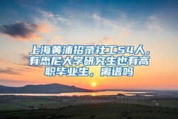 上海黄浦招录社工54人，有悉尼大学研究生也有高职毕业生，离谱吗