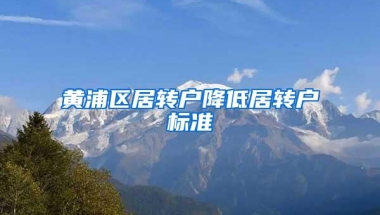 黄浦区居转户降低居转户标准